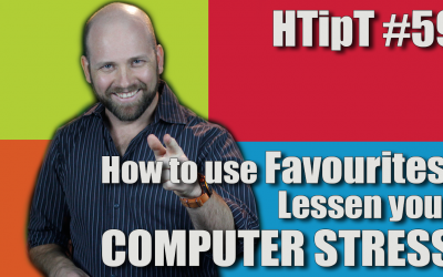 How to use Favourites – lessen your computer stress