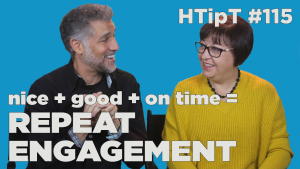 Nice+Good+On Time=repeat engagement